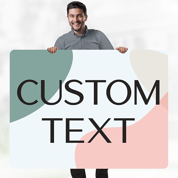 Custom Sign, Custom Street Sign, 11 Font Colors, 13 Font Styles, 4 Hole Options, 22 Sizes, 36x48 Inches, Rust Free DiBound, Fade Resistant, Made in USA by My Sign Center (Minimalist)