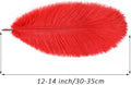 Ostrich Feathers Bulk 12-14 Inches for Centerpieces, 30PCS – Red