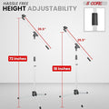 Tripod Mic Stand Floor Adjustable 18 to Sturdy Boom Arm, 72 Inches