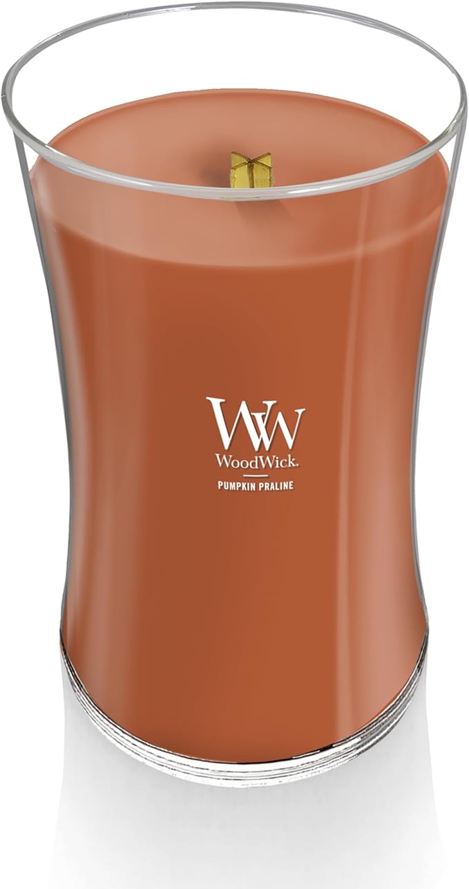 Pumpkin Praline Jar Candle, Orange, Soy Blend Wax, 3.7 x 6.8 Inch