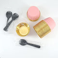 100Pack Cupcake Liners for Baking, Free-Air 3.5Oz Foil Baking Cups