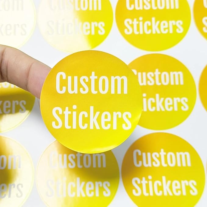 100-500 Custom Stickers Personalized Labels, Customized Stickers with Any Image Logo and Text. Custom Stickers for Business Logo Labels,etc. (Rectangle,2X1 Inch)