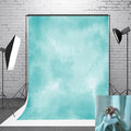 5x7ft Aqua Abstract Solid Photography Backdrops Gradient Portrait Photo Booth Background for Photographyer