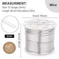 12 17 18 Guage Aluminum Wire (12 Gauge, 100FT) Anodized Jewelry Craft