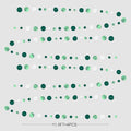 Party Decorations Metallic Sage Green White Polka, 46 Ft – Sage Green