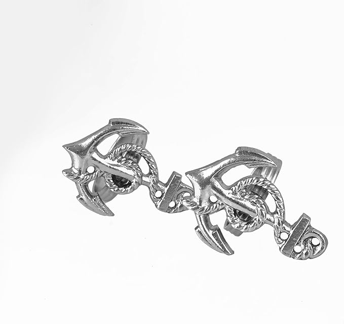 Napkin Rings Set of 12, Silver Aluminum, Modern Style