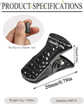 40-Pack Small Alligator Clips with Steel Core & Non-Slip Silicone