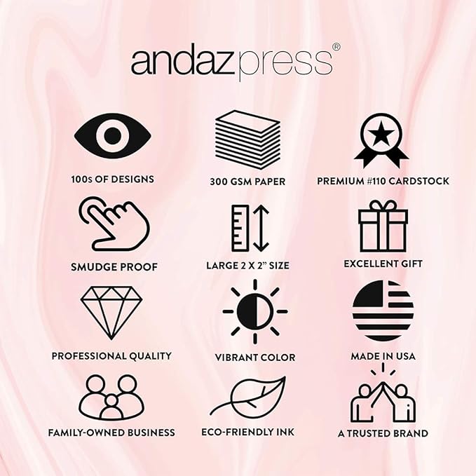 Andaz Press Personalized Fancy Frame Square Birthday Gift Tags, Metallic Gold Ink, Sweet 15 Birthday, Mis Quince Quinceanera, 24-Pack, Custom Made Name