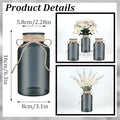 Vintage Glass Flower Vase， Farmhouse Glass Centerpiece, 12 Pack – Black