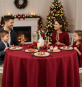 Round Table Clothes, 6 Pack – Red, Stain, 70 Inches in Diameter