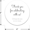 Personalized Wedding Stickers, Custom Wedding Envelope Seals