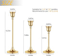 Vintage Brass Taper Candle Holders for Candlesticks – Gold