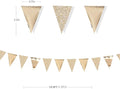 Champagne Party Decorations Triangle Pennant Banner Gold, 30Ft – Gold