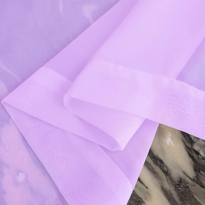 Window Purple Sheer Curtains 48 Inches Width 63 Inches Long 2 Panels Sheer Curtain Clear Curtains Basic Rod Pocket Panel for Home Living Room Bedroom Kids Room Yard Patio Parlor Sliding