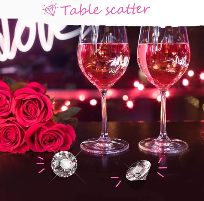 Vase Filler Acrylic Crystal Diamonds, 1.5 lb Clear Table Confetti