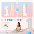 Party Supplies 4 Ft Light-Up Marquee Number 60 Sign for 60th Birthday