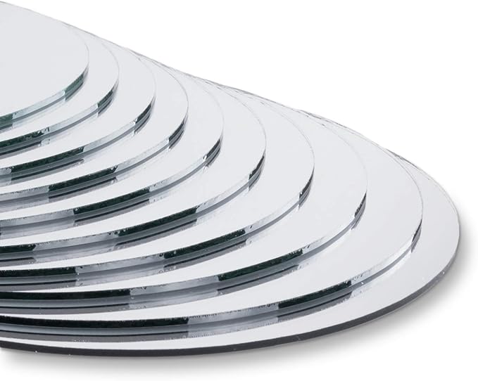 Super Z Outlet Round Mirror Wedding Table Centerpieces, 10 Pieces, 10" Inches