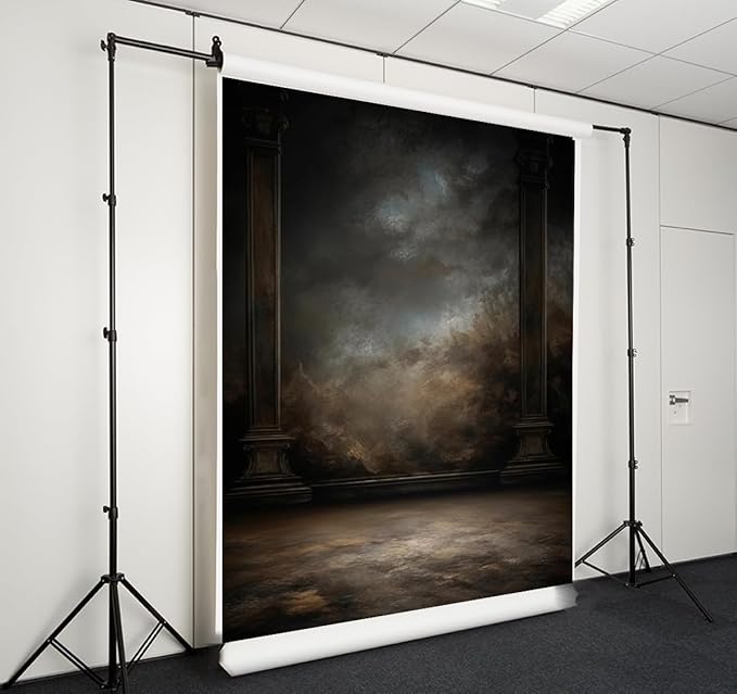 6x9ft Dark Vintage Photography Backdrops Portrait Photo Backdrop Wedding Bridal Show Birthday Background for Studio Props