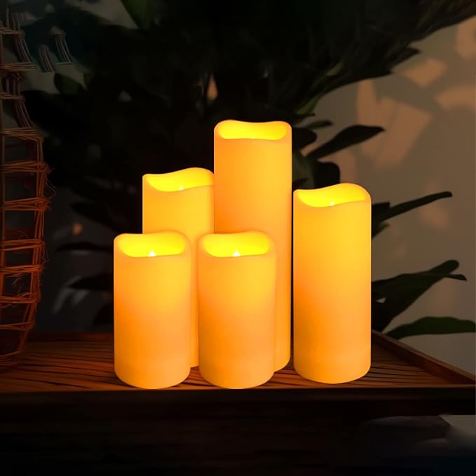 72-Pack LED Flameless Candles with Remote Control -Flickering Flameless Candles-Remote Timer Perfect for Wedding Parties, and Special Occasions(Three Sizes)