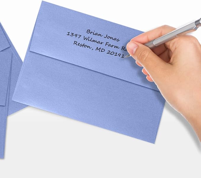 LUXPaper A7 Invitation Envelopes | Peel & Press | 5 1/4" x 7 1/4" | Vista Metallic | 80lb. Text | 500 Qty