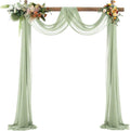 Arch Drapes for Wedding Arch Draping Fabric Sheer Backdrop – Sage