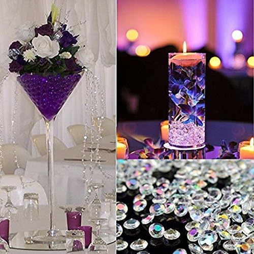 10000 pcs/Pack Wedding Table Scatter Confetti Crystals Acrylic Diamonds Vase Fillers 4.5 mm Rhinestones for Wedding, Bridal Shower, Vase Beads Decorations (Multi-Colored)