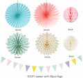 Pastel Rainbow Party-Decorations, 20pcs Pink Yellow Blue Classroom