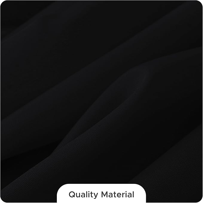 Fitable 8 Pack Table Cloth Rectangle Table: Stain and Wrinkle Resistant Tablecloth Rectangular, Washable Polyester Tablecloths for Wedding Party Dining Banquet Event Catering(Black, 70x108 Inch)