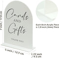 Arch Acrylic Wedding Sign- Cards and Gifts Sign, 5"x7" – White