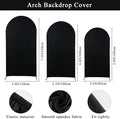 Background Support Stand Set of 3 Black Metal Arches for Events