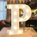 LED Marquee Light Up Letters Sign - Lighted Letters Alphabet for Birthday, Graduation, Bar Wall & Table Party Decor, Wedding Anniversary and Christmas Decorations, Letter P