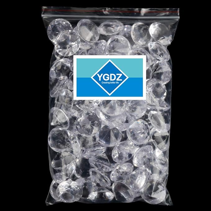 Vase Filler Acrylic Crystal Diamonds, 1.5 lb Clear Table Confetti