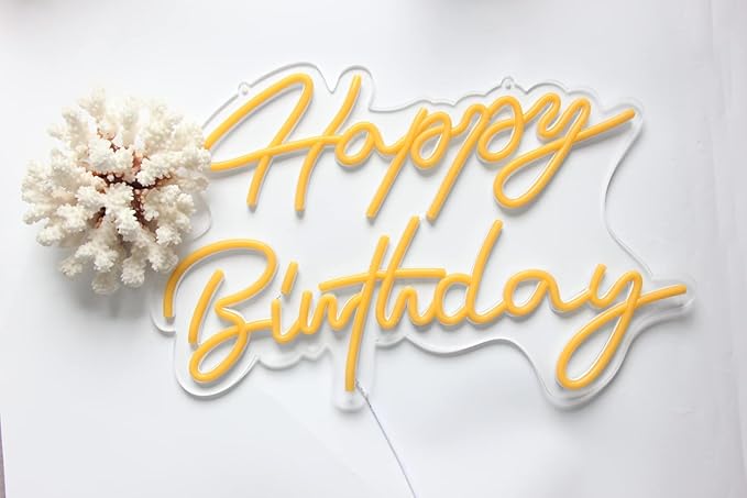 LED Neon Sign Wall Light, 16 Inch Acrylic USB Powered Party Decor