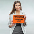 Custom OSHA Style Warning Sign Plastic Sign, 7" X 10"