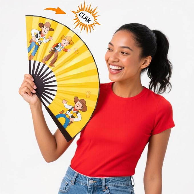 Custom Fans with Your Photo/Text - 13 Inch Personalized Folding Hand Fan for Line Dancing, Weddings, Parties | Decorative Gift for Women, Church Events & Dance Performances (80, 13 Inch)