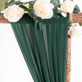 Wedding Arch Draping Fabric 1 Panel Sheer, 29" X 19Ft – Emerald Green