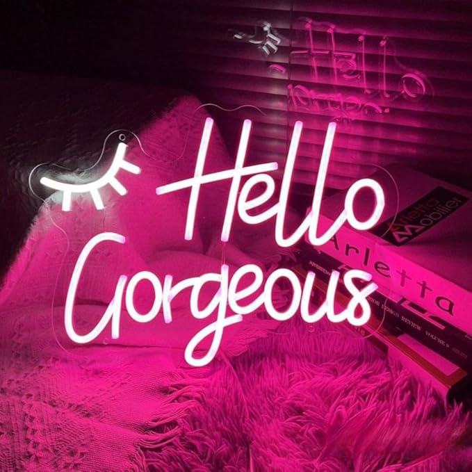 USB Powered Neon Sign Light, 15.7 x 11.5 Inch Acrylic Wall Decor