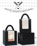 Cupcake Carriers 100 Black Boxes with 100 Holder Inserts