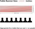 9ft Chiffon Table Runner 14x108 Inch Sheer Romantic Table Runner, 6Pack