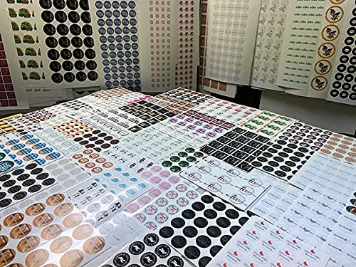 80 Custom Personalized Stickers Labels Vinyl Waterproof, Made USA, Made Any Name,Text, Image, Logo 4" Contour Cut