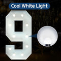 Marquee Numbers Tall Big Light Up Numbers 9th 19th 90th Happy, 4 Feet