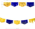 Gold Tassel Banner Metallic Fabric Pennant Bunting Flag – Royal Blue