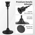 CHILL RECIPE Candlestick Holder Tall Taper Candle Holder – Black