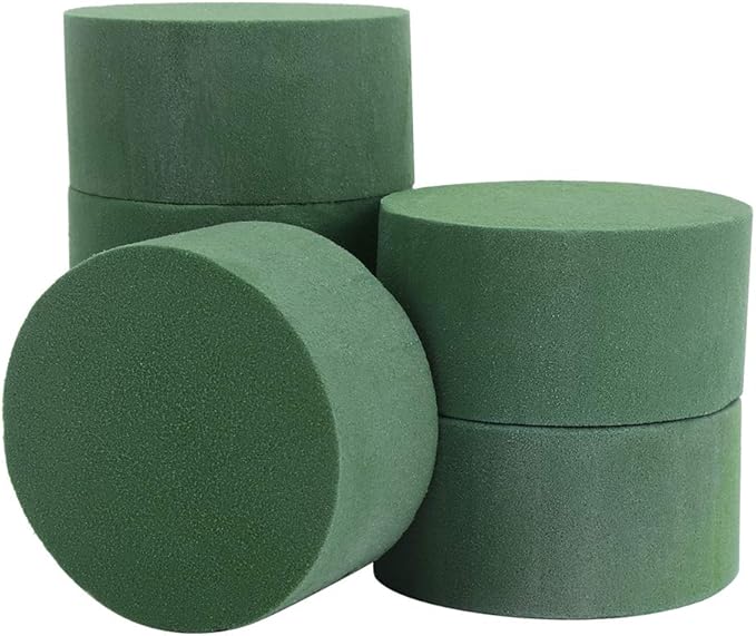 CCINEE Round Floral Foam,Wet Florist Foam Block Flower Arrangement Supplies for Craft Project,Pack of 20