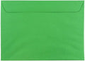 JAM PAPER 9 x 12 Booklet Colored Envelopes - Green Recycled - Bulk 250/Box