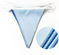 Retro Party Decorations Dusty Blue Triangle Banner Flag, 32Ft – Blue