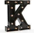 OYCBUZO Light Up Black Alphabet Marquee Letters Sign LED Marquee Number Lights Sign for Night Light Home Bar Christmas Lamp Birthday Party Wedding Decoration K