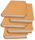 5.5x8.25 Sketch Book, Pack of 3, 360 Sheets (68lb/100gsm), Hardcover Bound Sketch Notebook, 120 Sheets Each, Acid Free Blank Drawing Paper, Ideal for Kids & Adults, Kraft Cover