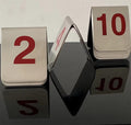 Metal Place Cards Stackable Tent Style Table Numbers，Place Card, 10 Pcs