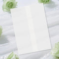 120 Pack Pre-Folded Vellum Jackets for 4.5x6.25 Invitations, Translucent Vellum Paper 4.5x6.25 Jackets, 100GSM Wedding Invitations Wraps, Envelope Liners for Birthdays, Baby Showers